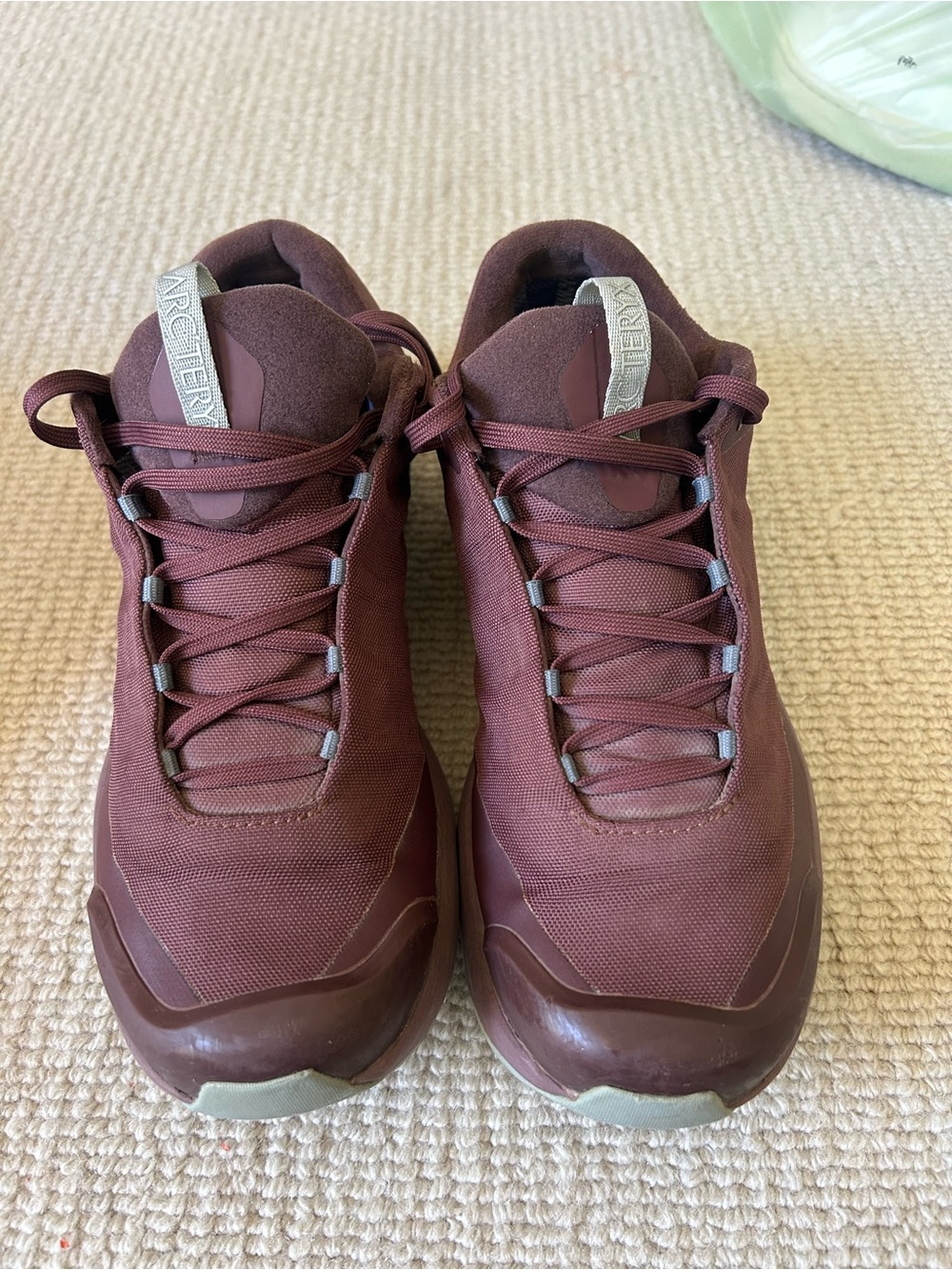 Arc'teryx Men's Maroon Low-Profile Trail Sneakers